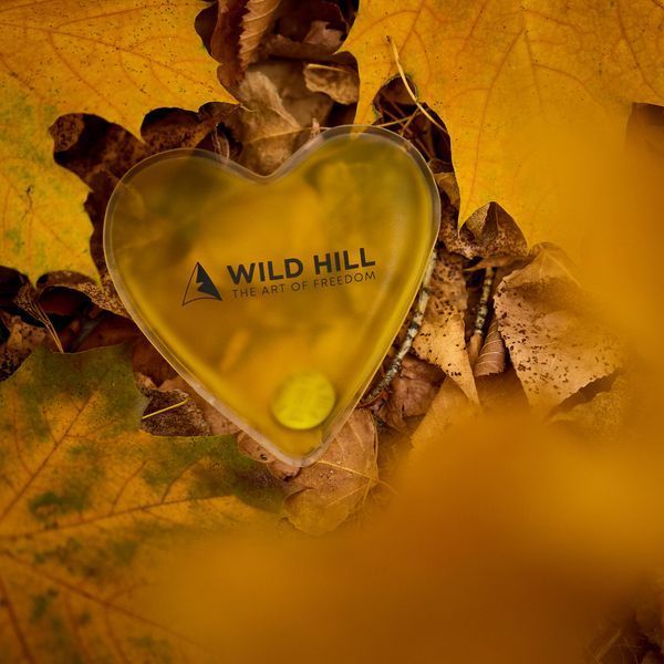 Многоразовая солевая карманная грелка-сердце для рук Wild Hill желтая (10,7*10,2 см) 459123-03 фото